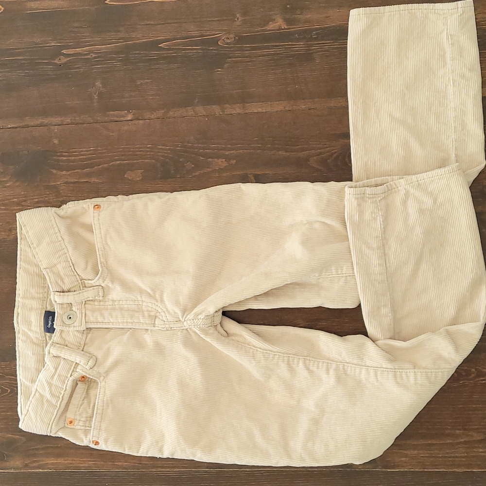 Boys size 6 slim corduroy tan pants